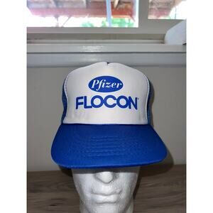 Vintage Pfizer Flocon Antiscalants Science Drug Pharma Hat Snapback VTG